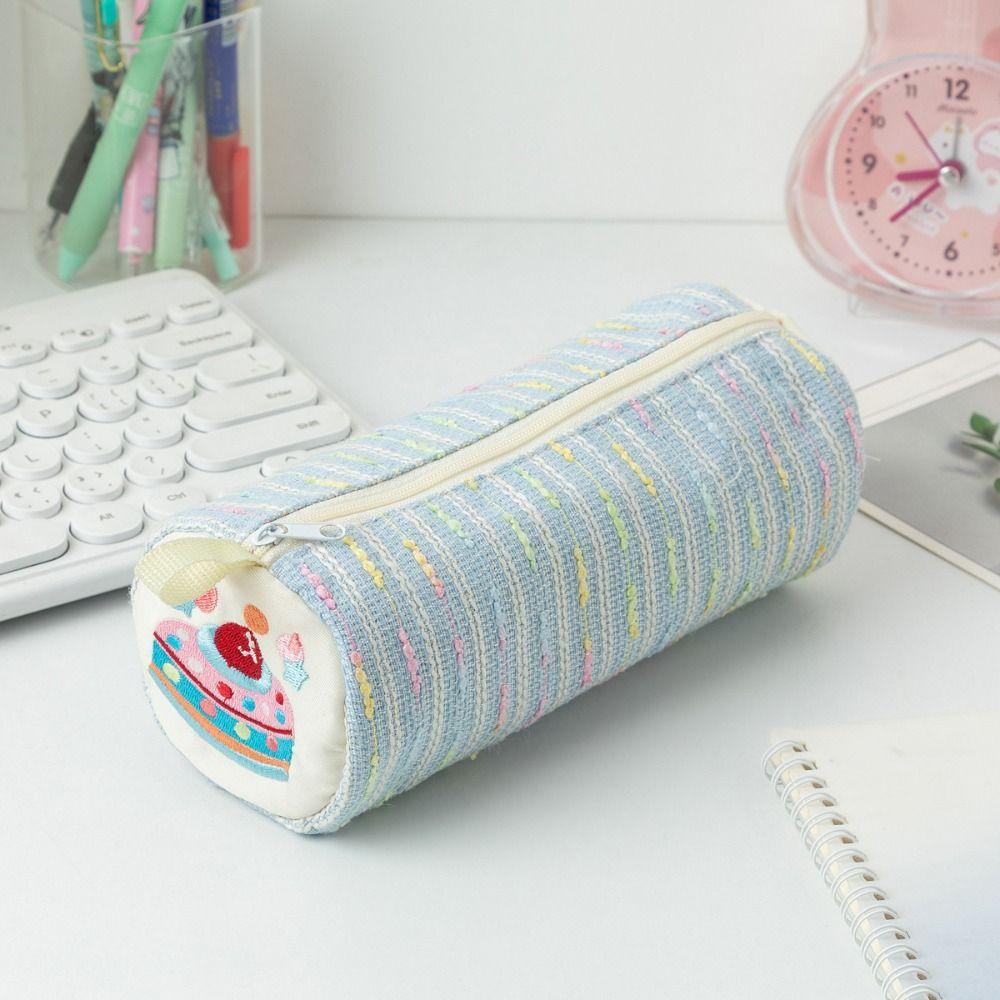 Soft Material Pencil Bag Floral Pattern Pencil Case Creative Pattern Pen Pouch School Stationery