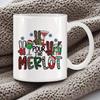 Cozy Xmas Themed Coffee Mug Christmas Tree Drawing Ceramic Mugs Santa Snowman Breakfast Cups Ho Ho Ho Cup Festive Gift Drinkware