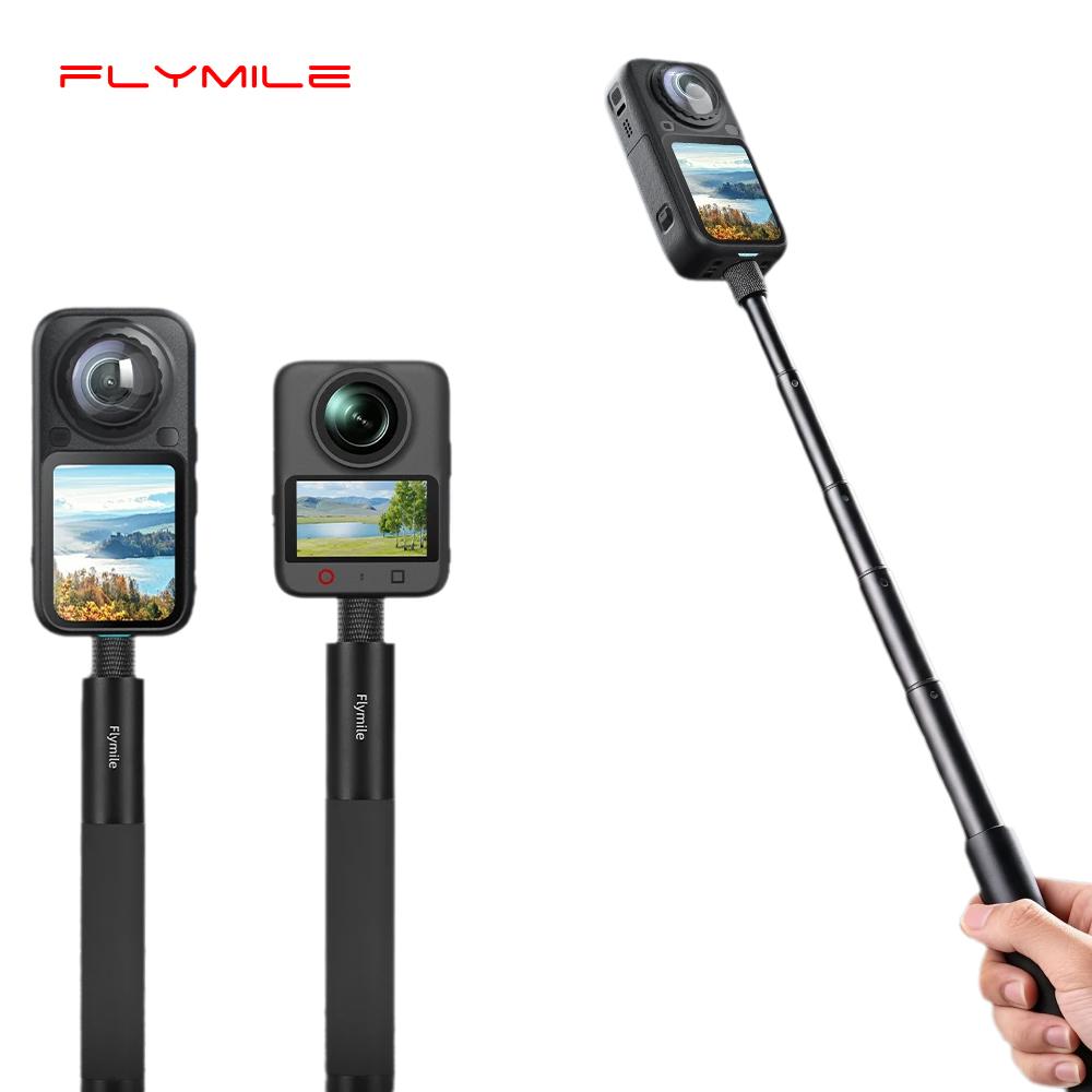 Flymile Invisible Selfie Stick for Insta360 X6/X5/X4/X3/DJI Osmo 360 II Accessories Adjustable Extension Rod Vlgo Handle 7