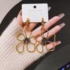 European Retro Flower Dangle Earrings - Trendy, Creative Style, Simple Hollow Design