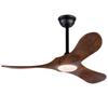 42-Zoll-Deckenventilator mit Beleuchtung und Fernbedienung, 3 Massivholzflügel, geräuscharm, 3 CCT, 6 Geschwindigkeitsstufen, geeignet für Wohnzimmer und Schlafzimmer