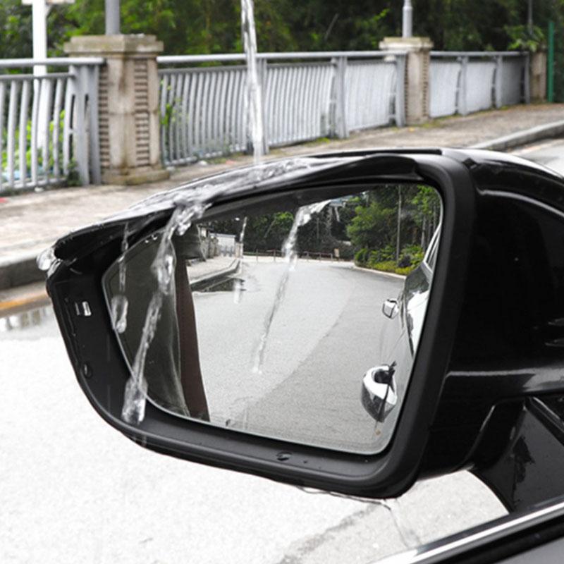 2PCS Espelho Retrovisor Do Carro Chuva Sobrancelha Viseira De Fibra De Carbono Retrovisor Do Carro Lateral Neve Viseira De Sol Capa De Chuva Espelho De Carro Acessórios