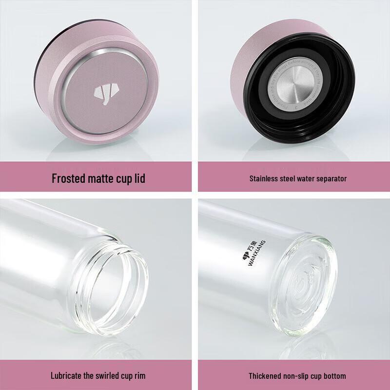 WANXIANG Single-Layer Glass Water Bottle with Filter