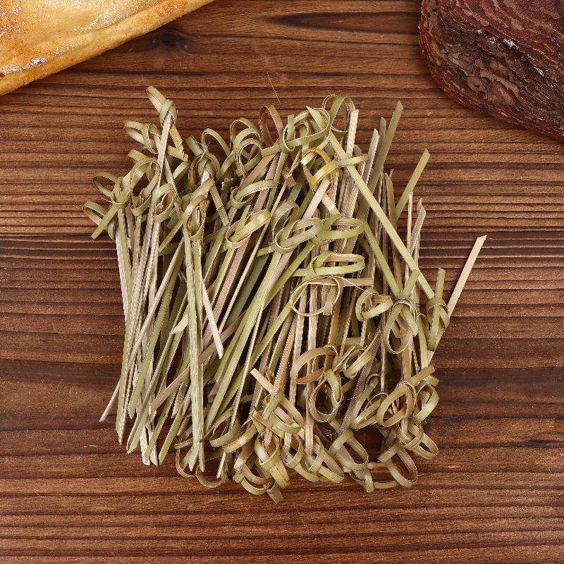 Barbeque Essentials, 100/200-Pack Bamboo Knot Skewers with Cocktail Pick Function