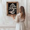 DIY Kiefernbaum Perlenkunst Malerei für Heimwanddekoration Perlen Edelstein Malereien Bild Kunsthandwerk für Erwachsene/Anfänger Geschenkidee Heimdeko Ohne Rahmen