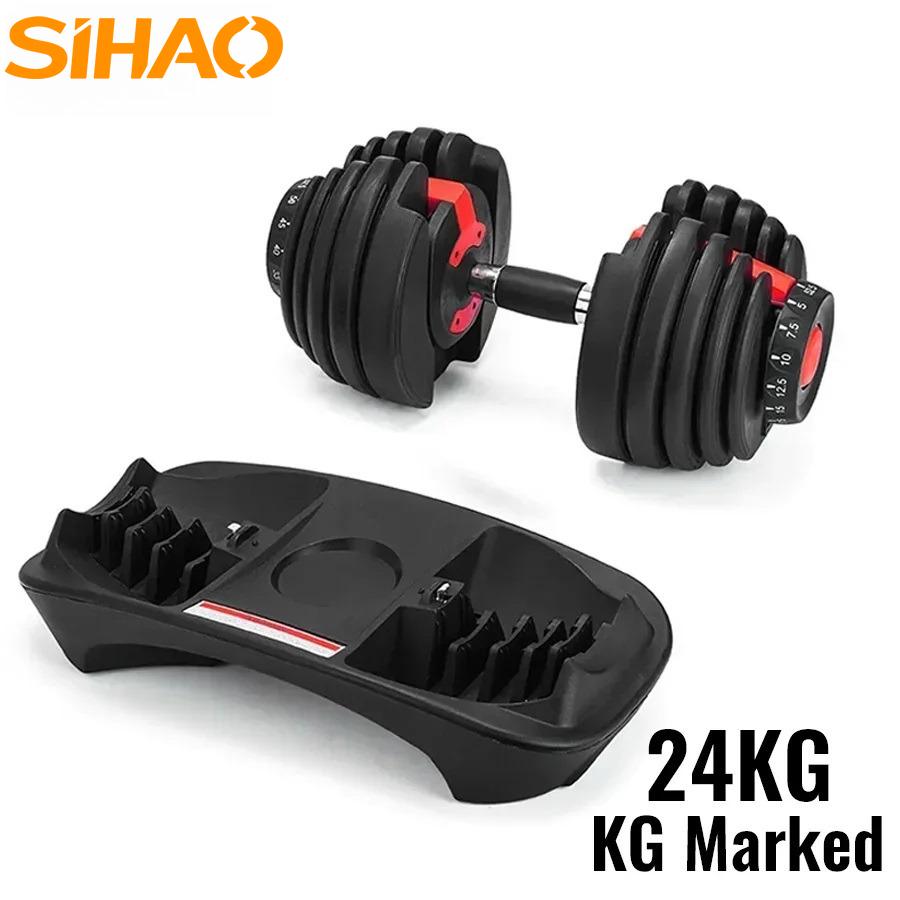 Dumbbells Home Fitness Full Body Training Arm Muscle 24KG Adjustable