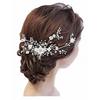 Pince - Barrette - Scrunchie - Elastic IUULU Crystal Bride Helmet Wedding Headband Pearl Hair Vine Rhinestone Hair Accessory