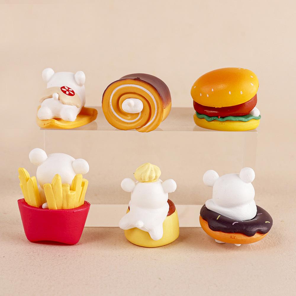 6pcs/set Cartoon Dog Mini Action Figure Pvc GK Model Kawaii Cute Healing Animal Doll Toys Children Collection Car Decor Ornament
