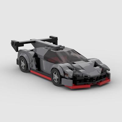Racing Sports Car Champion Building Blocks Retro Car Toy