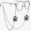 Black Hollowed-Out Bat Eyeglass Chain - Anti-Slip, Anti-Loss Eyewear Cord Pendant