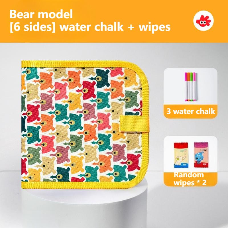 Зеленый динозавр стираемая книга набор для рисования волшебная книга для рисования многоразовая книга для рисования 12 акварельных ручек 14 страниц для рисования для детей