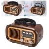 Bluetooth Radio Speaker Portable Vintage Radio Speaker 3 Bands Multifunctional Bluetooth AM FM Radio for Indoor and Outdoor