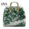 Ornamental Handbag Statue Hand Carved Fine Texture Anti-fade Not Easy to Break Home Decor Wide Application Exquisite Faux Crystal Model Desktop