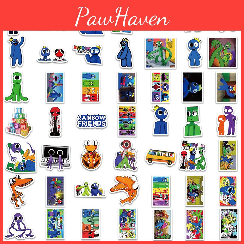 Colorful Roblox Rainbow Friends Stickers For Luggage Laptop And More!