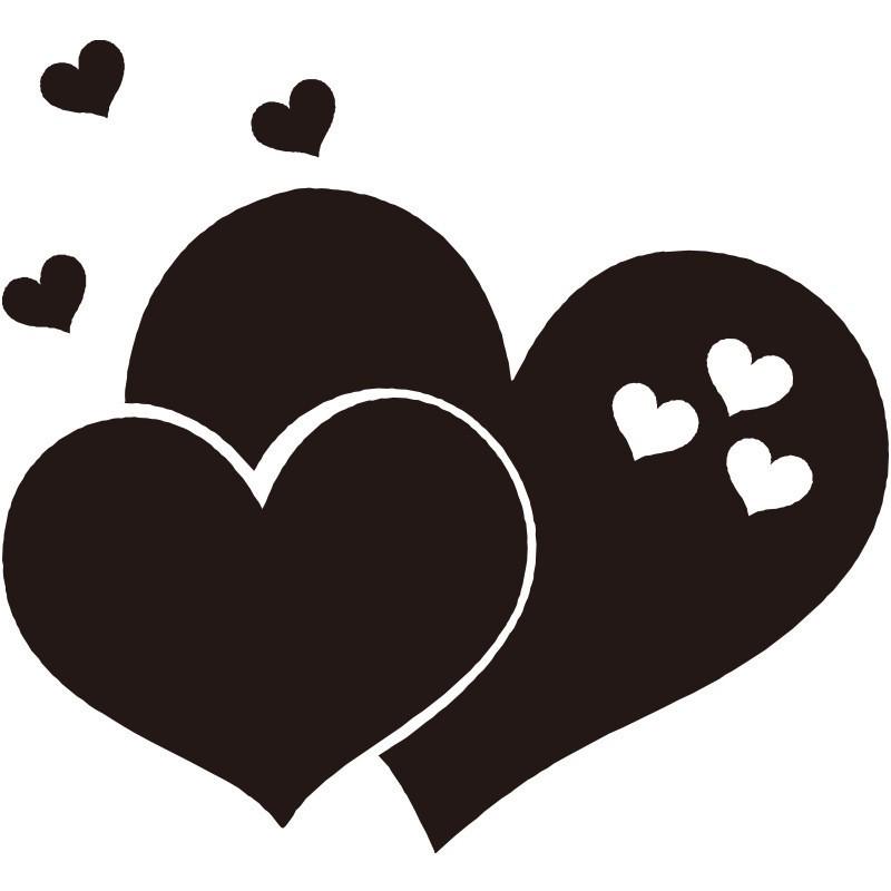 5-Piece Heart-Shaped Acrylic Mirror Wall Stickers - Self-Adhesive Decorative Decals for Bedroom, Living Room, or TV Background Wall.