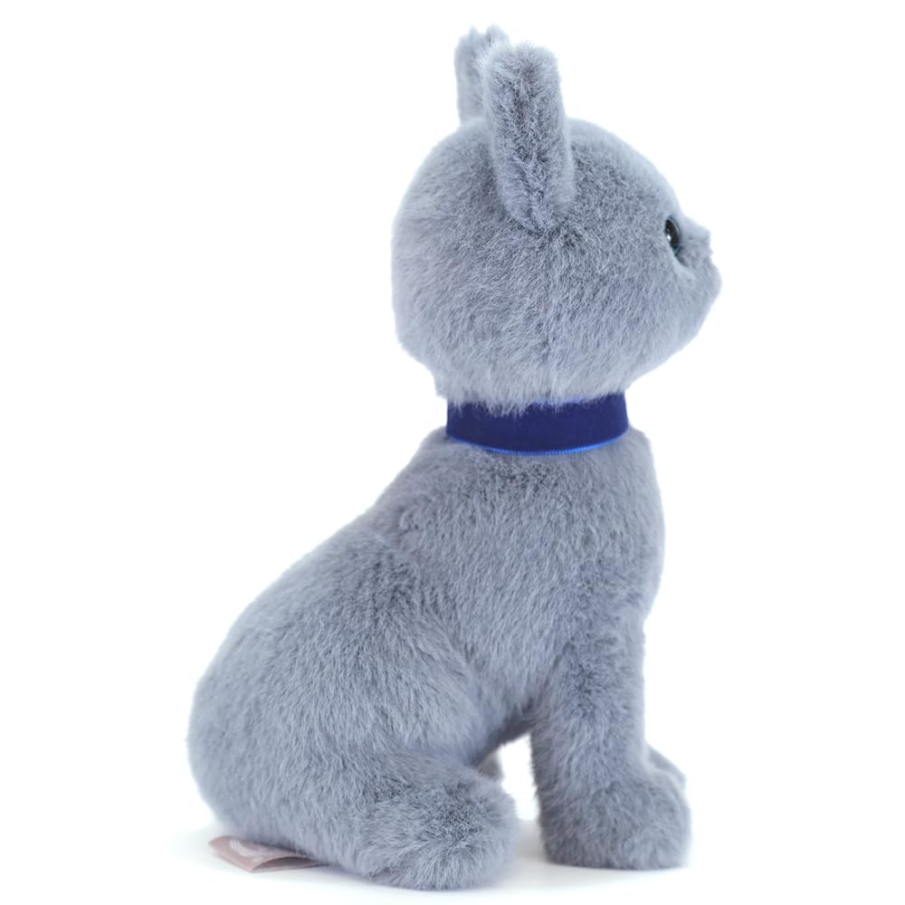 Sunlemon Jolly Gray Sitting 13 X 12 X 19 Cm Stuffed Animal Cat P-9052