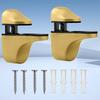 Wall Brackets For Shelves Floating Wall Shelf Clips Support Heavy Duty Clip Support For Closet Bathroom Shower Pantry Countertop