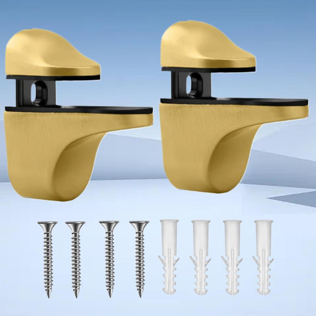 Wall Brackets For Shelves Floating Wall Shelf Clips Support Heavy Duty Clip Support For Closet Bathroom Shower Pantry Countertop