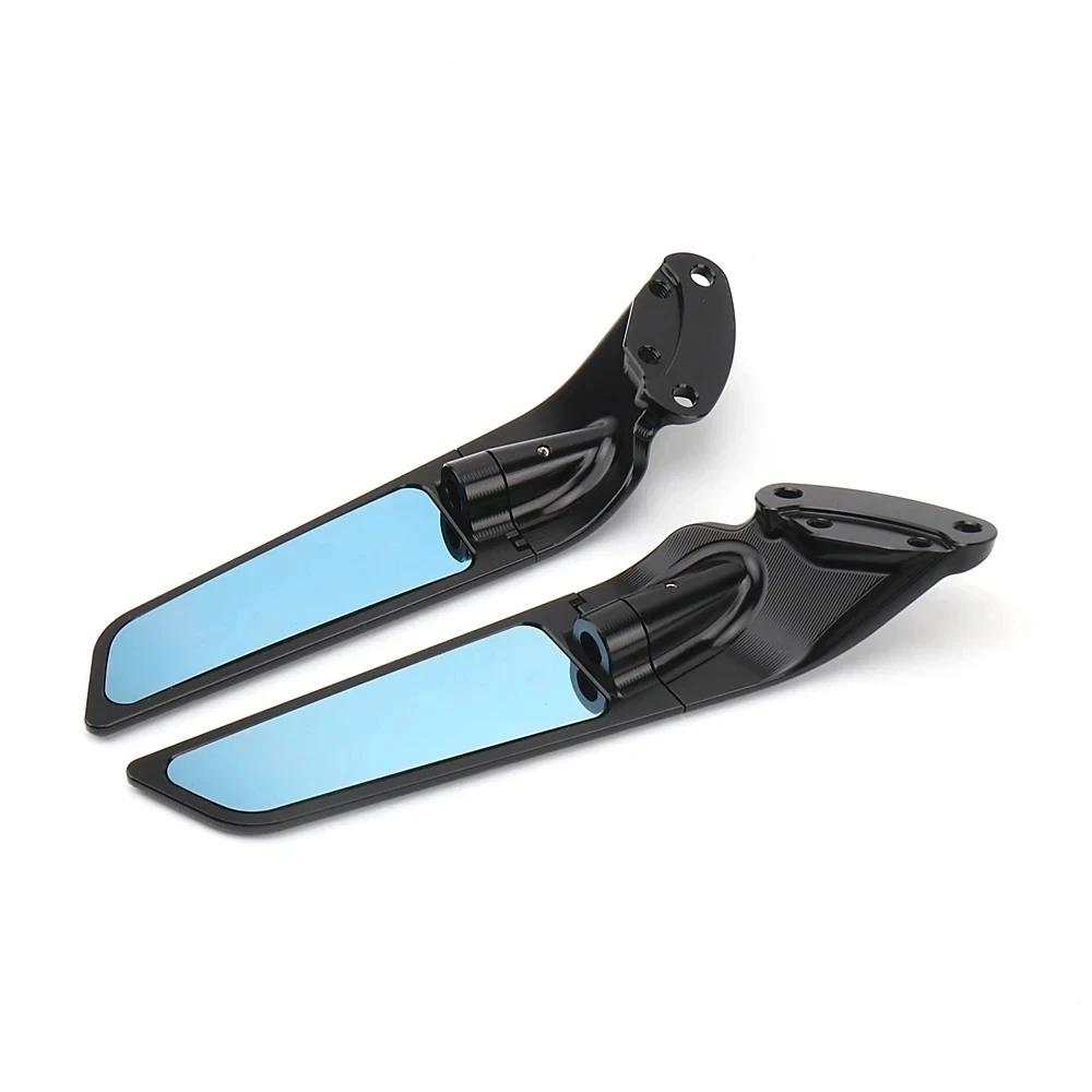 for Kawasaki Ninja ZX-10R Stealth Mirrors ZX10R Accessories ZX-10R SE ZX-10RR ZX 10RR NINJA ZX 10R Adjustable Winglet Parts чёрный