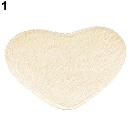 Fashion Love Heart Shape Non-slip Bath Mat Kitchen Living Room Bathroom Rug