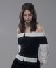 Mausolleum Minuet-Shirt Layered Top - Black