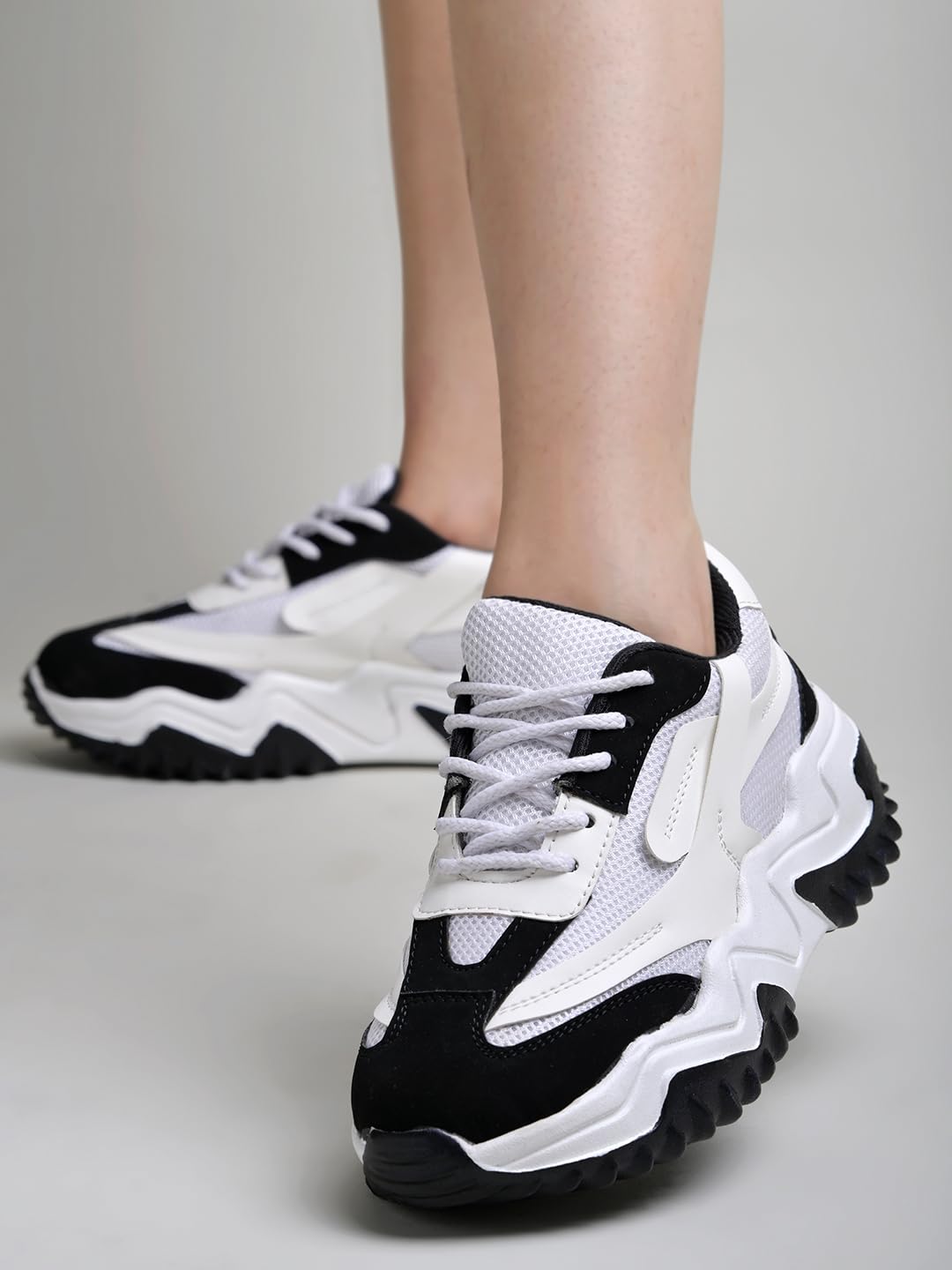 Shoetopia Smart Casual Comfortable Black Sneakers For Women & Girls-Eu40 7 UK