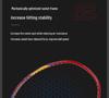 Ultra-light full carbon fiber badminton racket with high elasticity for college students.
