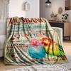 1pc To Husband Love Quote Blanket - Perfect Gift for Birthdays, Christmas & Halloween- Soft, Warm & Versatile Yy250909207