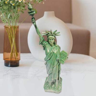 Desktop Statue of Liberty Resin Liberty Goddess Figurine USA Style Goddess