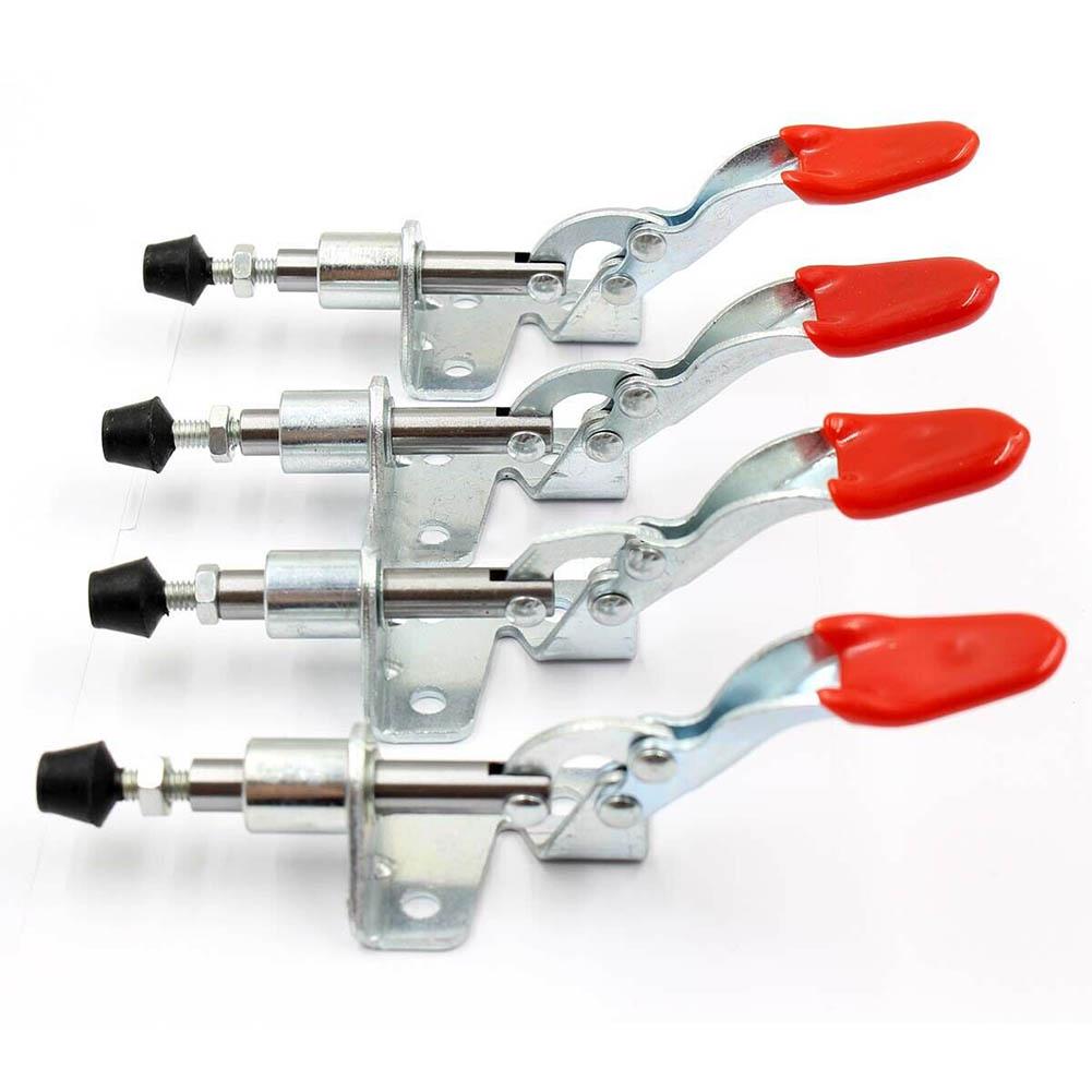 4PCS GH-301AM Quick Release Toggle Clamp Clamping Force Push-pull Clamps Plunger Stroke Hand Tool Quick Release Hand Tool