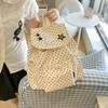 Schoolbag1011 New Fashion Polka Dot Printed Women's Korean Backpack Light Leisure Travel Versatile College Student Small Backpack