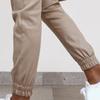 Women Bodycon Pants Solid Color Pockets Spring Autumn All Match Ankle Tied Cropped Pants for Daily Wear