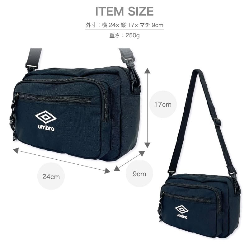 Umbro Embroidered Logo Shoulder Bag for and Perfect for or Also available as a crossbody waist or crossbody A great gift for men and 2-Way Boys,