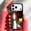 Candle Light Romantic Peace Phone Case for iPhone 17 16 15 14 13 Pro Max Back Cover for 12 11 Pro Coque