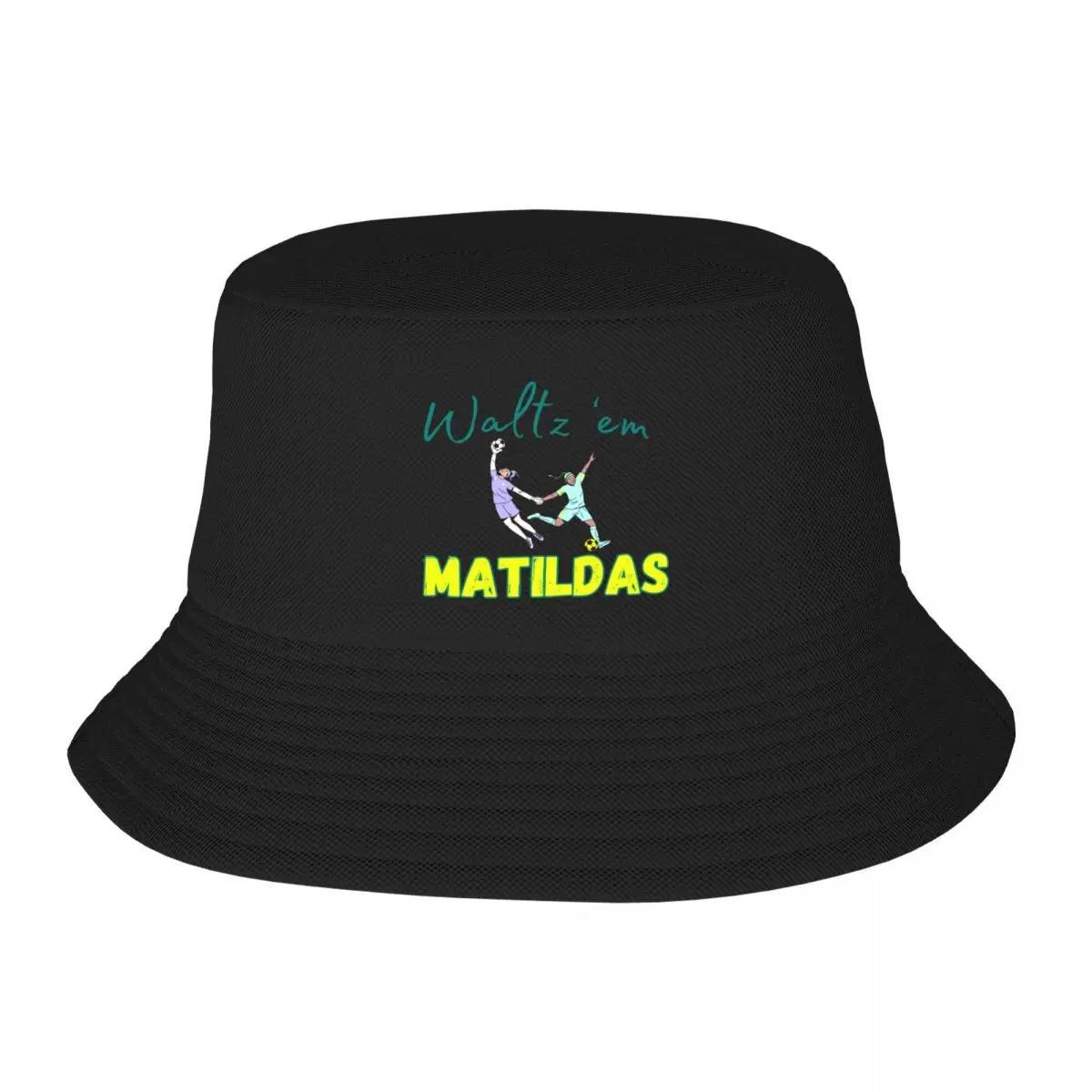Waltz  em Matildas Australia Soccer Team Away Colours Bucket Hat  Beach Outing Trucker Cap Beach Women Hats Men s
