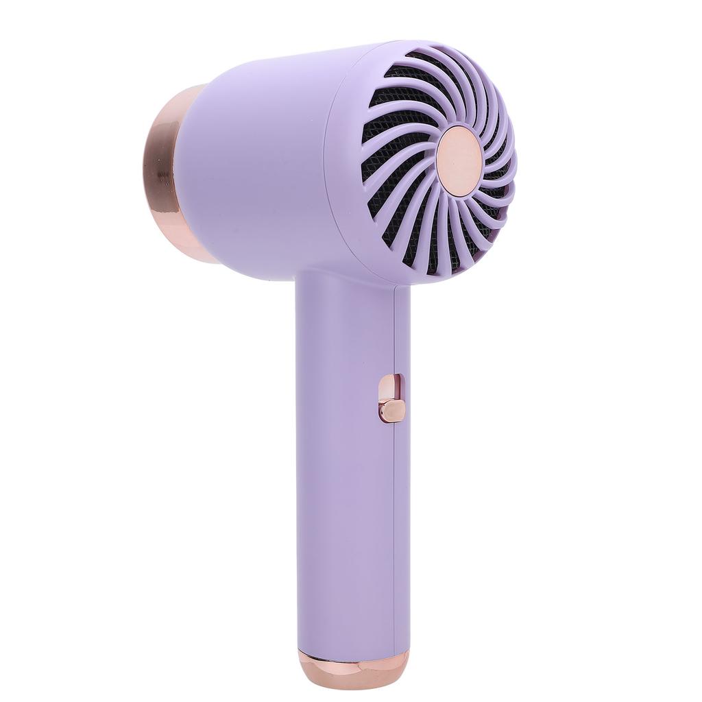 Cordless Ionic Hair Dryer Portable Stylish Hot Cold Wind Blow Dryer for Home and Travel Purple