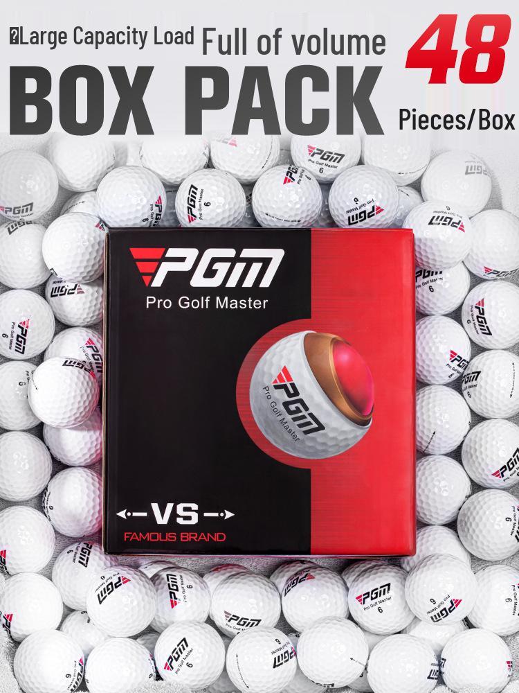 PGM Ultra-Langes Hoch-Elastisches Golfball-Geschenkset: 3/12/48er-Pack Hochleistungs-Übungsbälle