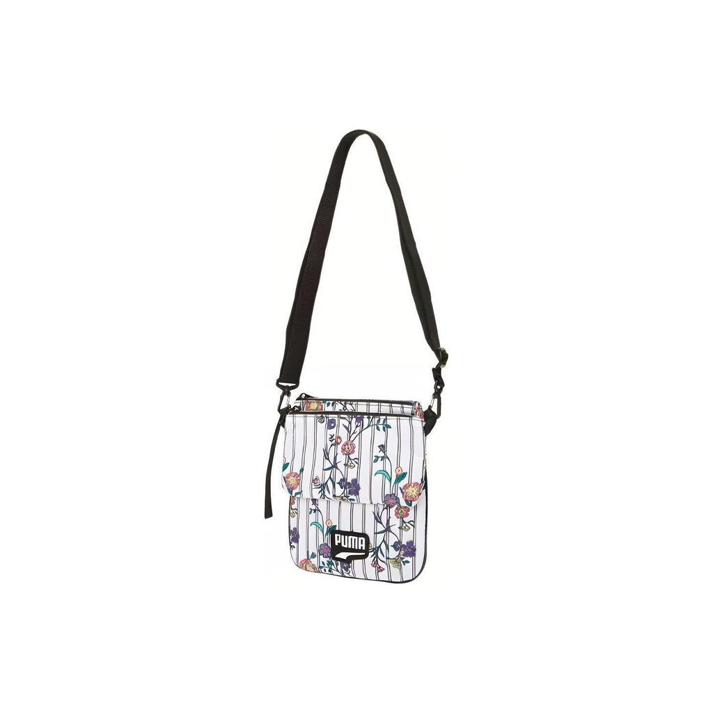 Puma Prime Time Festival Floral Print Fabric Shoulder Bag Women Shoulder Bag White 07699001