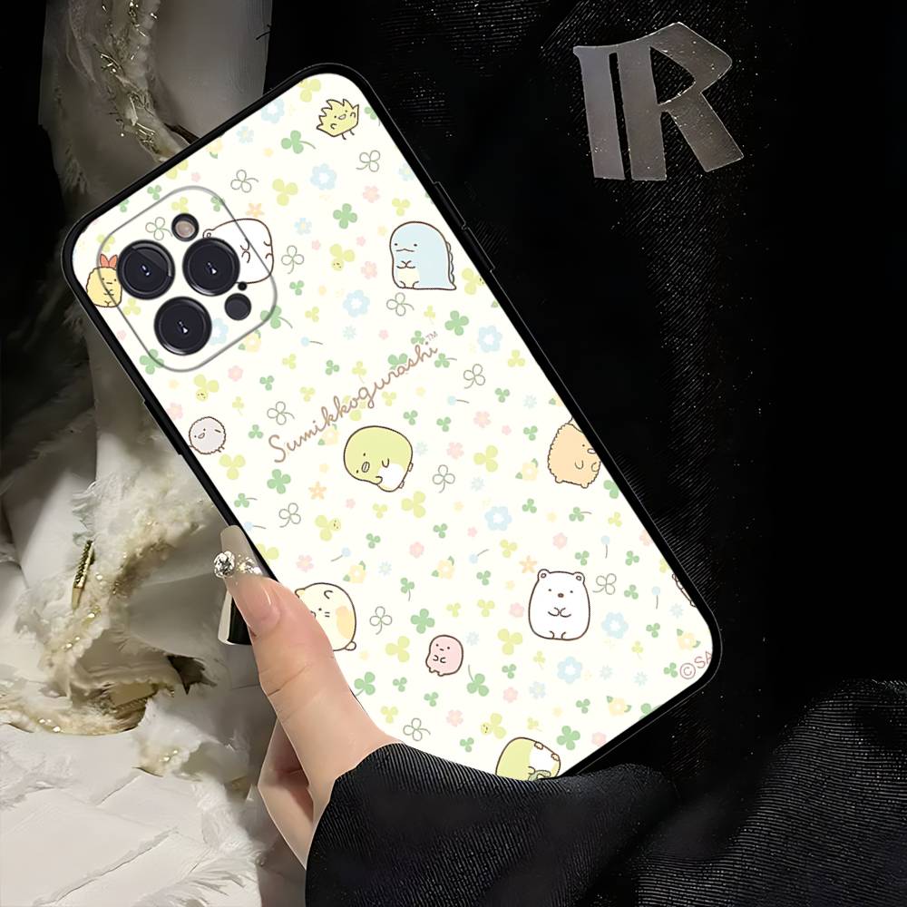 Cartoon S-sumikko Gurashi Phone Case For Iphone 17 16 15 16e 14 13 12 11 Pro Max Plus Case Cover Coque