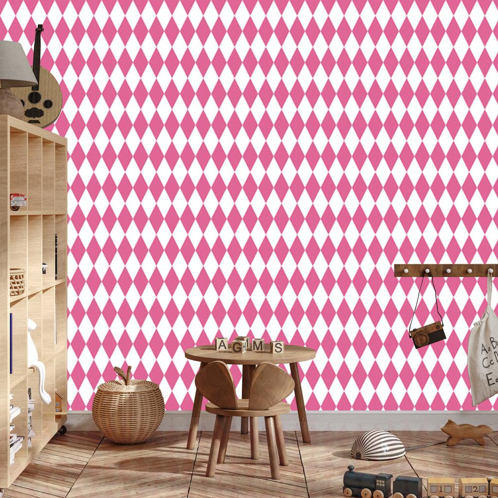 Harlequin Diamonds Powder Pink Wallpaper for Living Room and Bedroom 50x1000