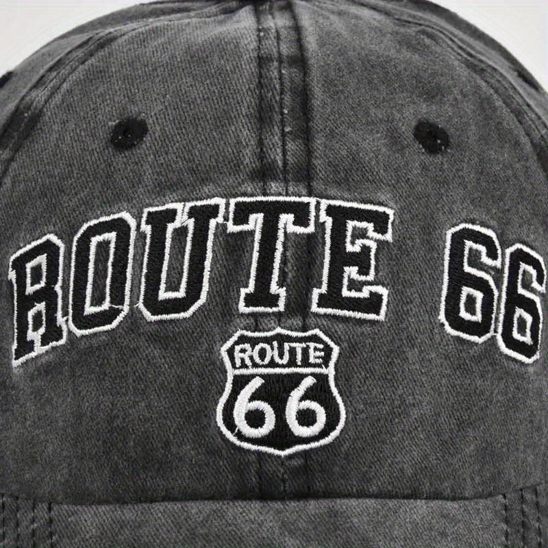 ROUTE 66 Letters Embroidery Baseball Cap Women Men Fashion Cotton Snapback Hat Hip Hop Trucker Dad Caps Outdoor Sun Hats gorras