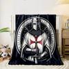 Crusader Knight Blanket  Printed Blanket for Living Room Bed Couch Lunch Break Soft Cozy Blanket for Friend's Festival Gift