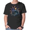 Unisex Crew Neck T-Shirt A Night In Wonderland Graphic Short Sleeve Casual Tee