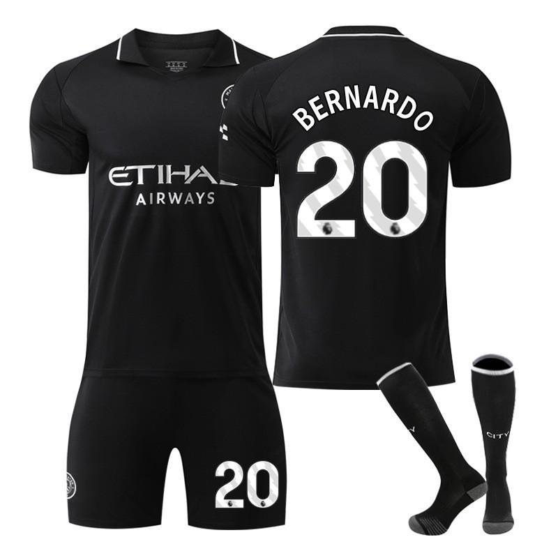 25-26 Manchester City Auswärts Nr. 9 Harland Fußballuniformen Set Herren 10 Galish 47 Foden 16 Rodrigo