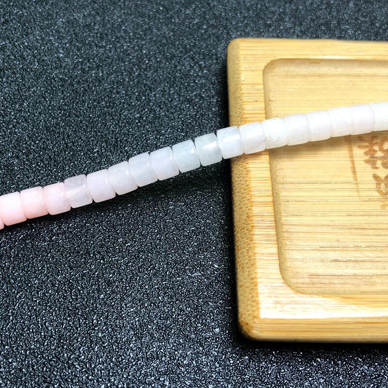 Pink Agate Gradient Spacer Beads for DIY Jewelry and Accessories