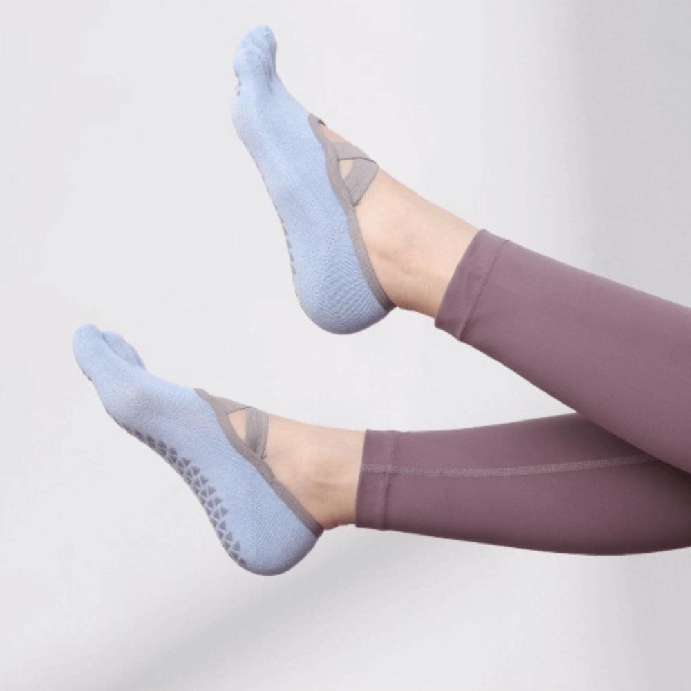 Breathable Five-Finger Socks Anti-slip Grip Pilates Boat Socks New Yoga Socks  for Home Exercise