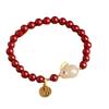 Factory Director's Recommendation New Cinnabar Jade Rabbit Bracelet for Women, Hotan Jade Zodiac Rabbit Bracelet