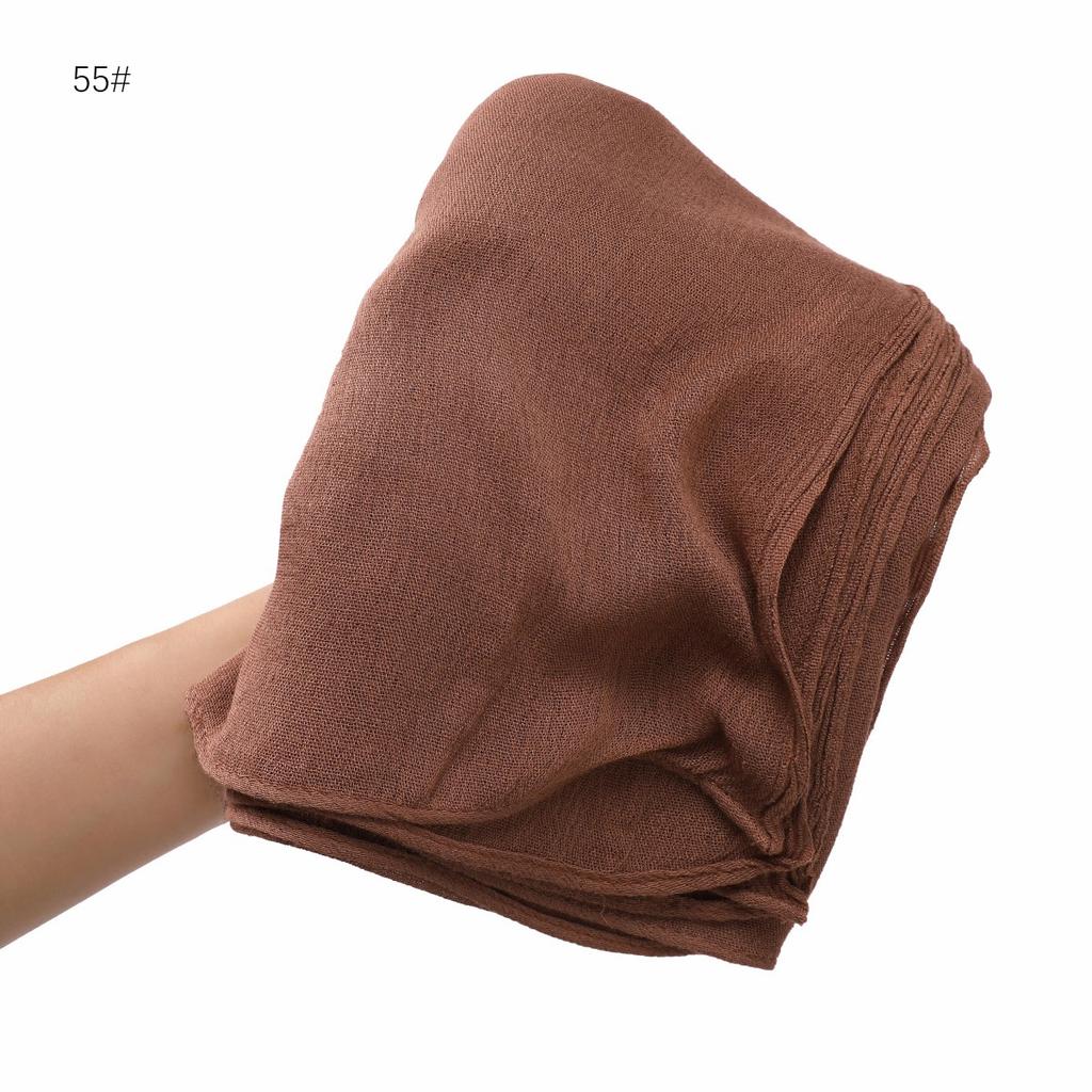 Foulard Hijab en coton rayonne uni uni pour femme, grande taille, châles et enveloppes de haute qualité, bandeau musulman, turban islamique