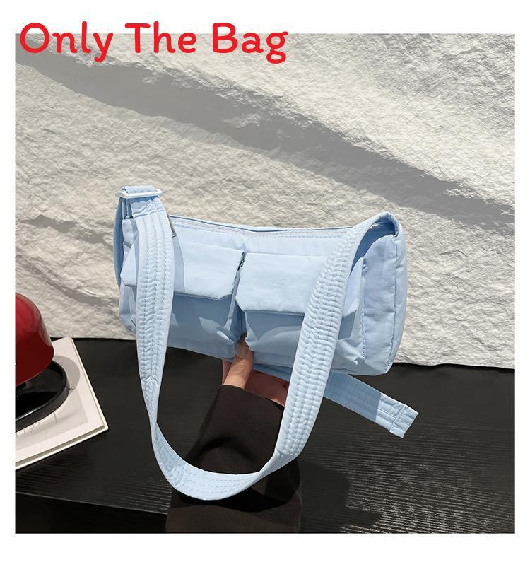 Casual Crossbody Bag For Daily Use With Multiple Pockets And Polyester Material