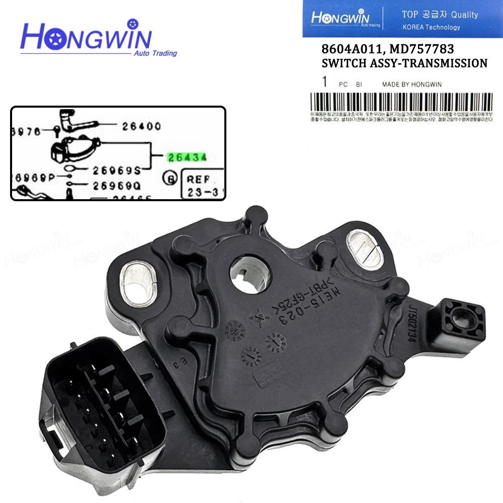 8604A011 Neutral Safety Switch Range Sensor For Mitsubishi Lancer Eclipse Galant Endeavor 97-11 MD757782 8617A007 MR983147 NS239 New